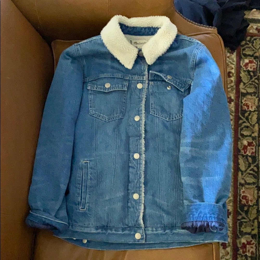 Madewell fleece-lined denim jacket
